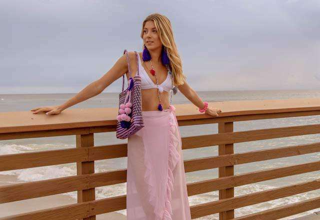 Alexandra Double Pom Tassel Earrings - Josephine Alexander Collective