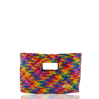 Alison Woven Clutch in Rainbow - Josephine Alexander Collective