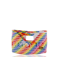 Alison Woven Clutch in Rainbow - Josephine Alexander Collective