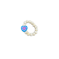 Charm Ring - Pearl & Heart - Josephine Alexander Collective