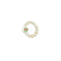 Charm Ring - Pearl & Heart - Josephine Alexander Collective