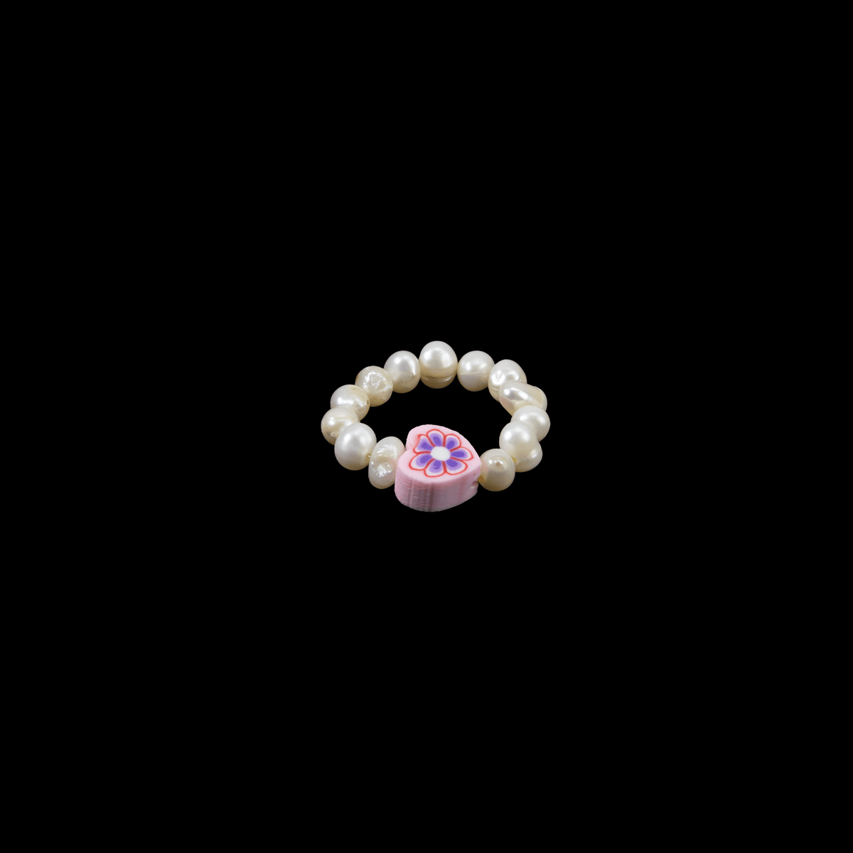 Charm Ring - Pearl & Heart - Josephine Alexander Collective