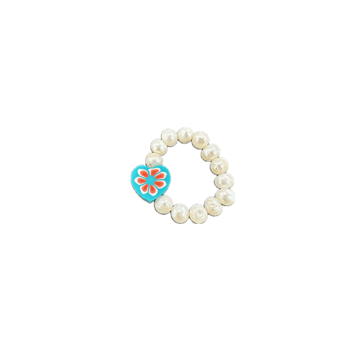Charm Ring - Pearl & Heart - Josephine Alexander Collective