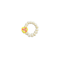 Charm Ring - Pearl & Heart - Josephine Alexander Collective