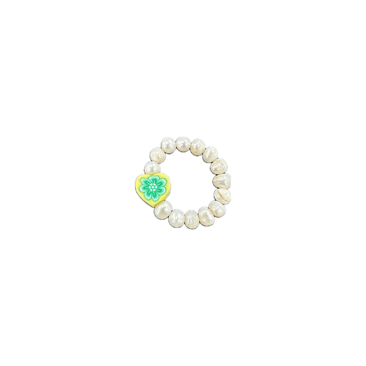 Charm Ring - Pearl & Heart - Josephine Alexander Collective