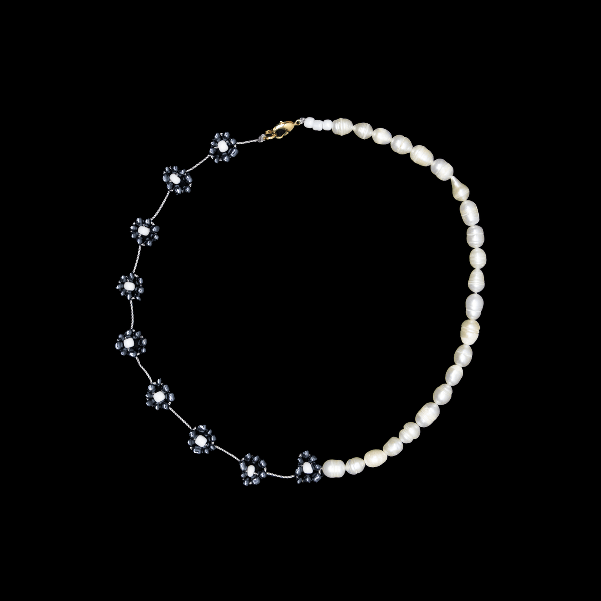 Pearl and Daisy Necklace