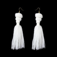 Alexandra Double Pom Tassel Earrings - Josephine Alexander Collective