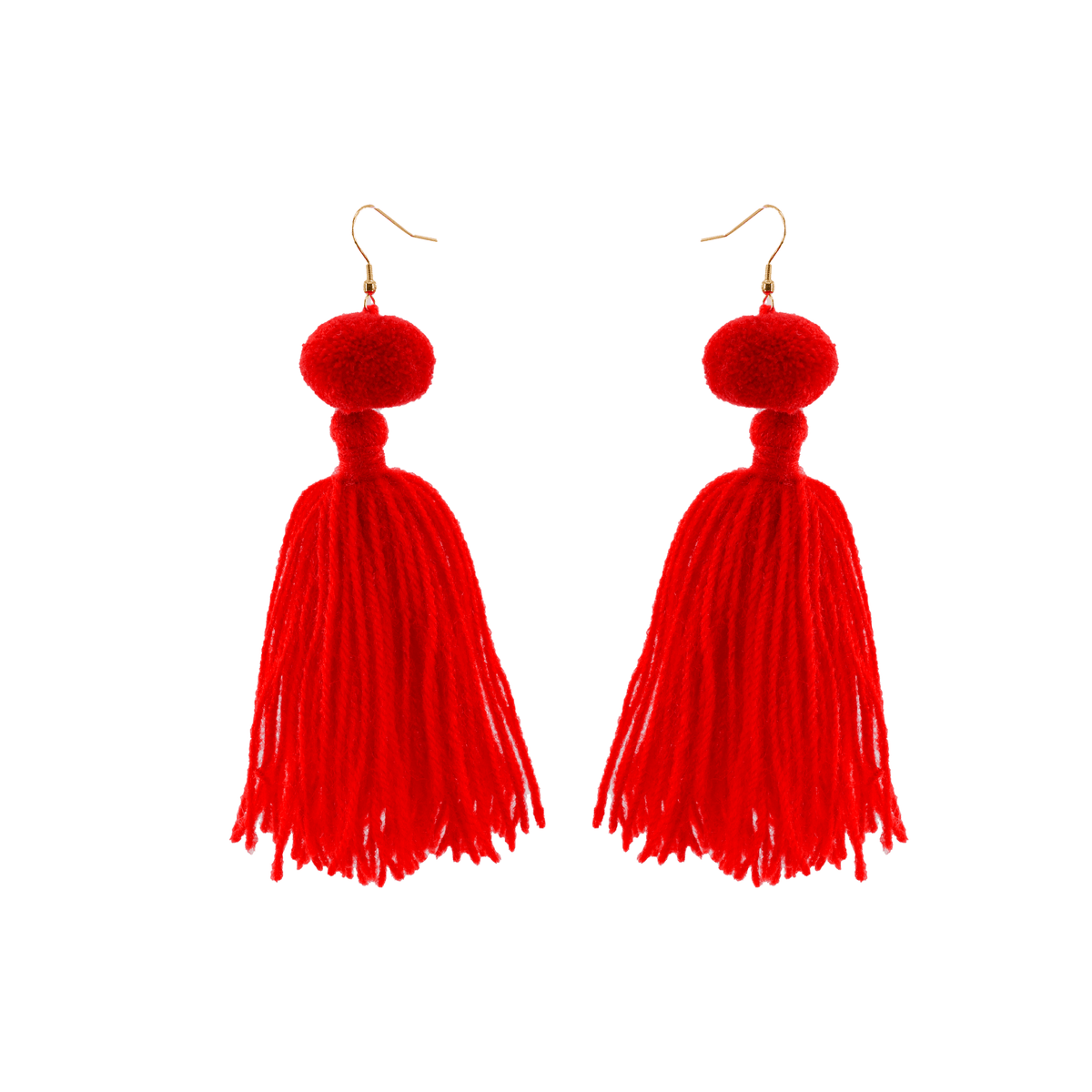 Alexandra Single Pom Tassel Earrings - Josephine Alexander Collective
