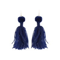 Alexandra Single Pom Tassel Earrings - Josephine Alexander Collective