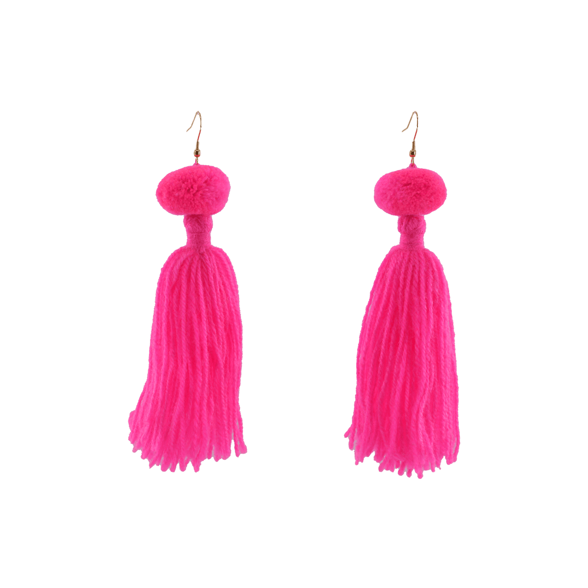 Alexandra Single Pom Tassel Earrings - Josephine Alexander Collective