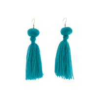 Alexandra Single Pom Tassel Earrings - Josephine Alexander Collective