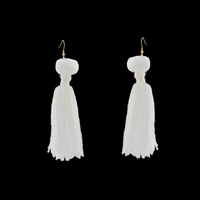 Alexandra Single Pom Tassel Earrings - Josephine Alexander Collective