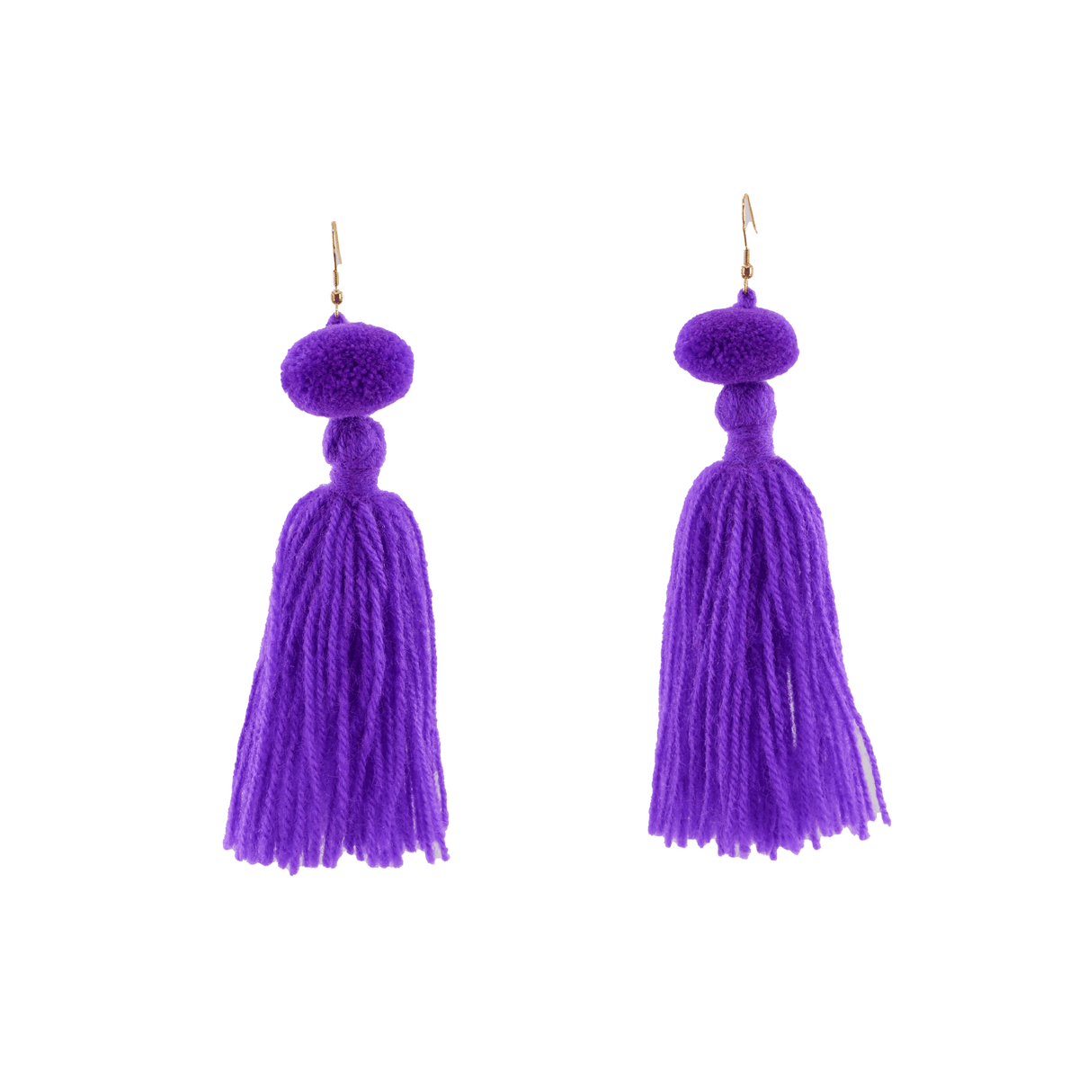 Alexandra Single Pom Tassel Earrings - Josephine Alexander Collective