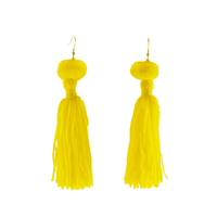 Alexandra Single Pom Tassel Earrings - Josephine Alexander Collective