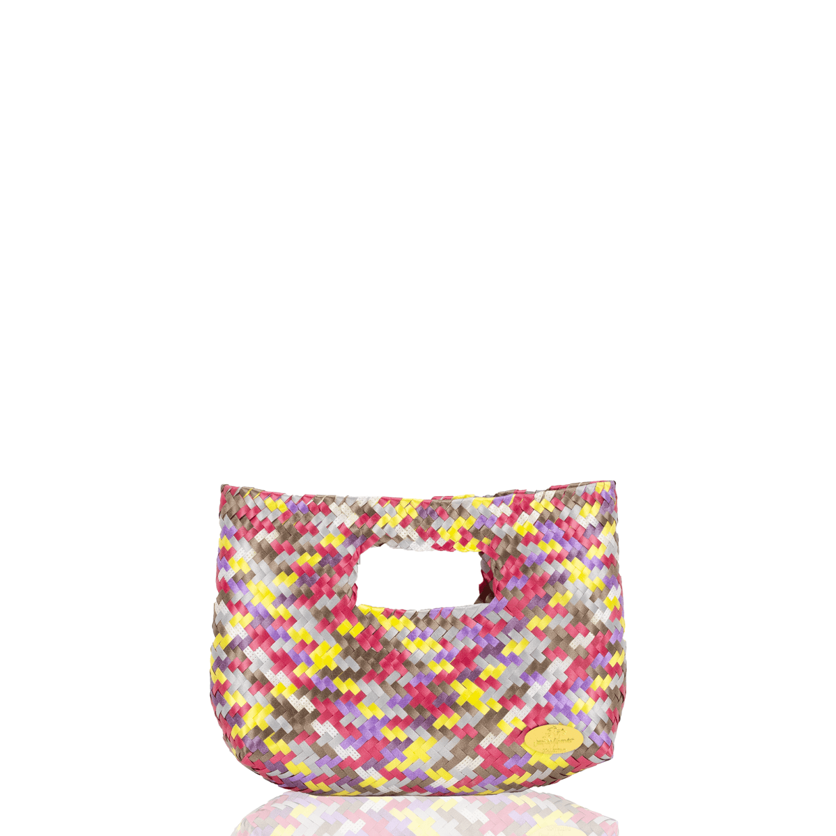 Alison Woven Clutch in Rainbow - Josephine Alexander Collective