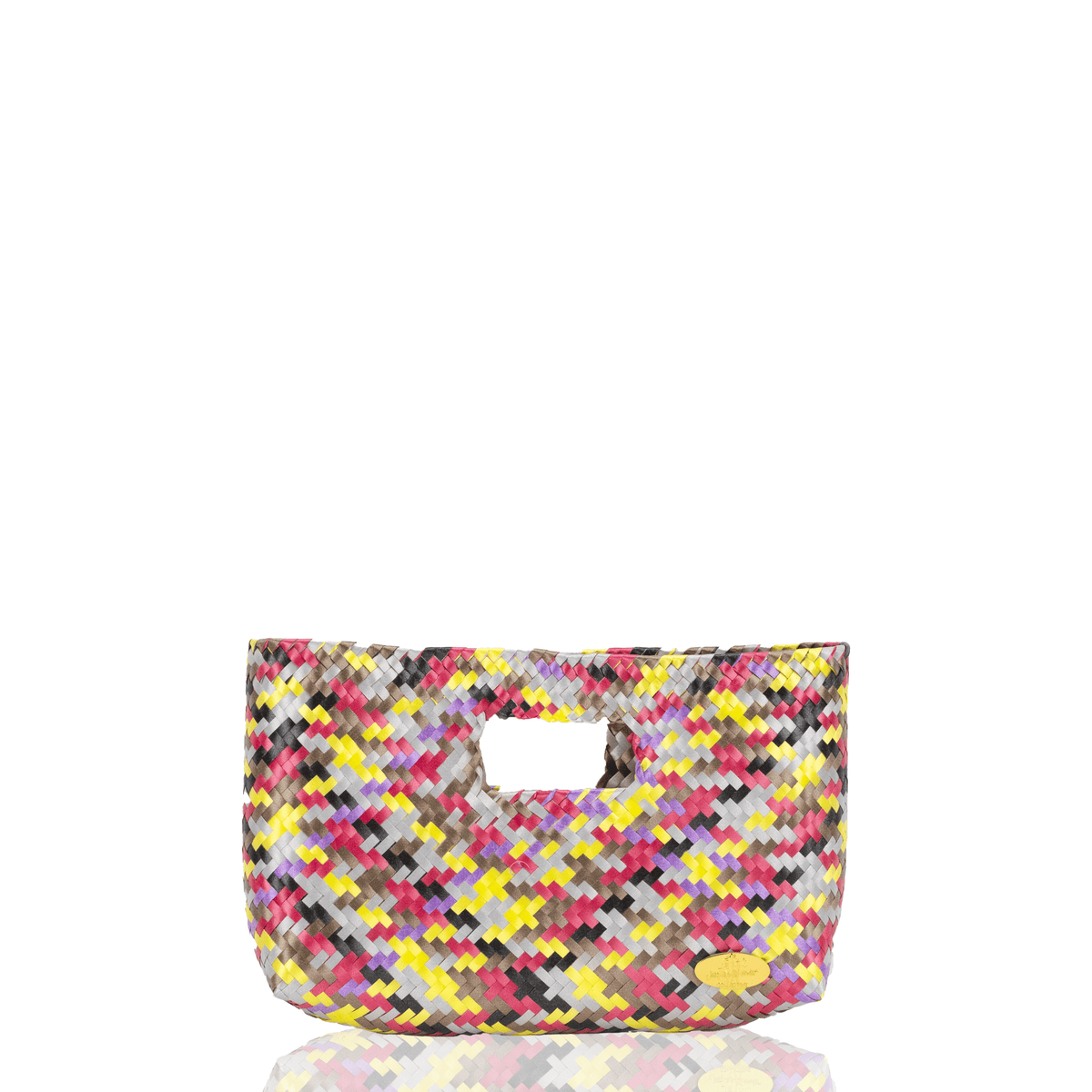 Alison Woven Clutch in Rainbow - Josephine Alexander Collective