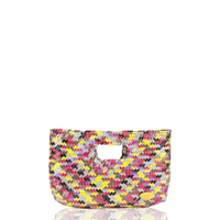 Alison Woven Clutch in Rainbow - Josephine Alexander Collective