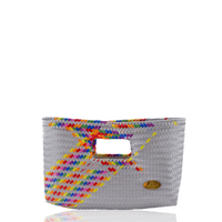 Alison Woven Clutch in Splash of Rainbow - Josephine Alexander Collective