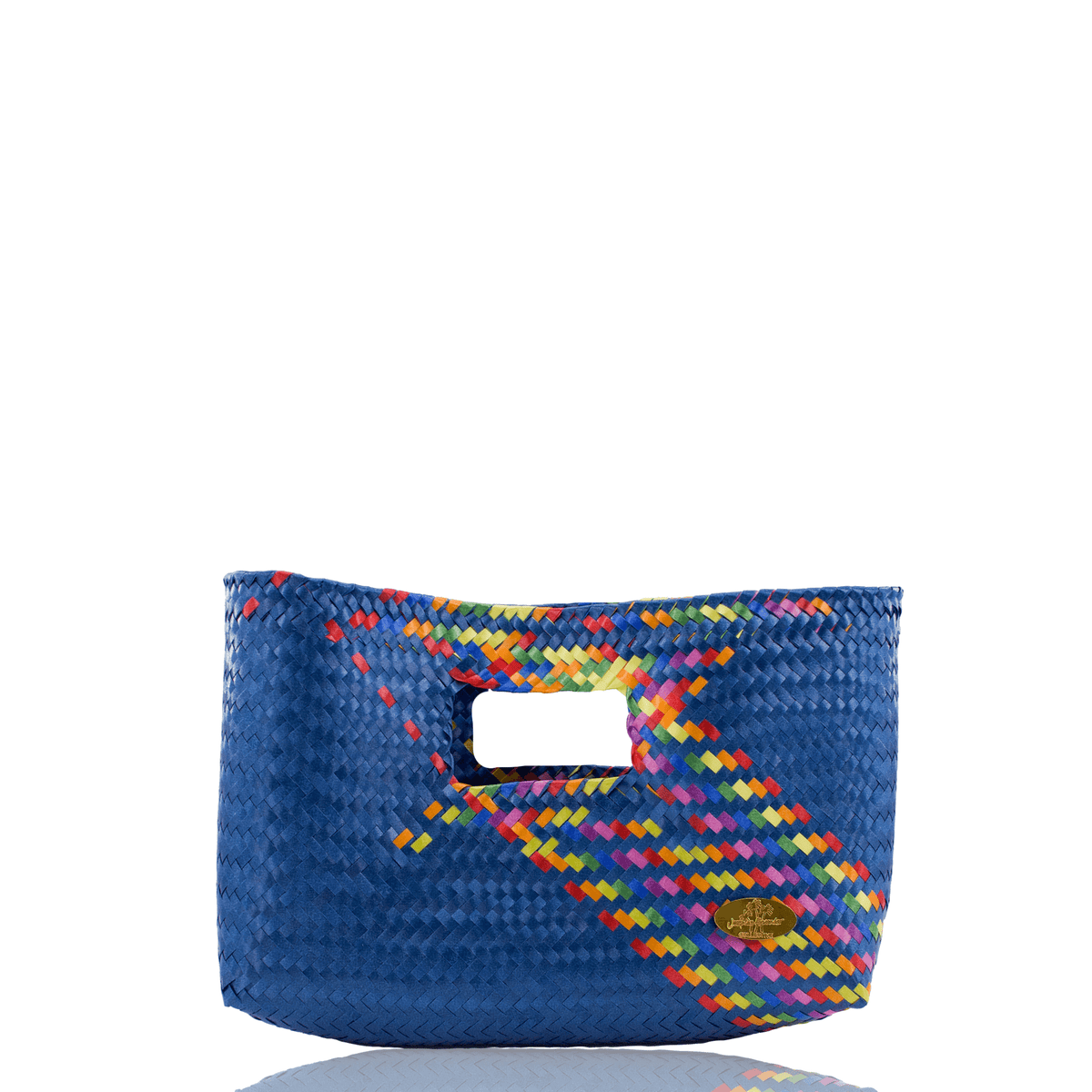 Alison Woven Clutch in Splash of Rainbow - Josephine Alexander Collective