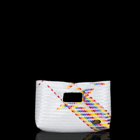 Alison Woven Clutch in Splash of Rainbow - Josephine Alexander Collective
