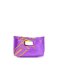 Alison Woven Clutch in Splash of Rainbow - Josephine Alexander Collective