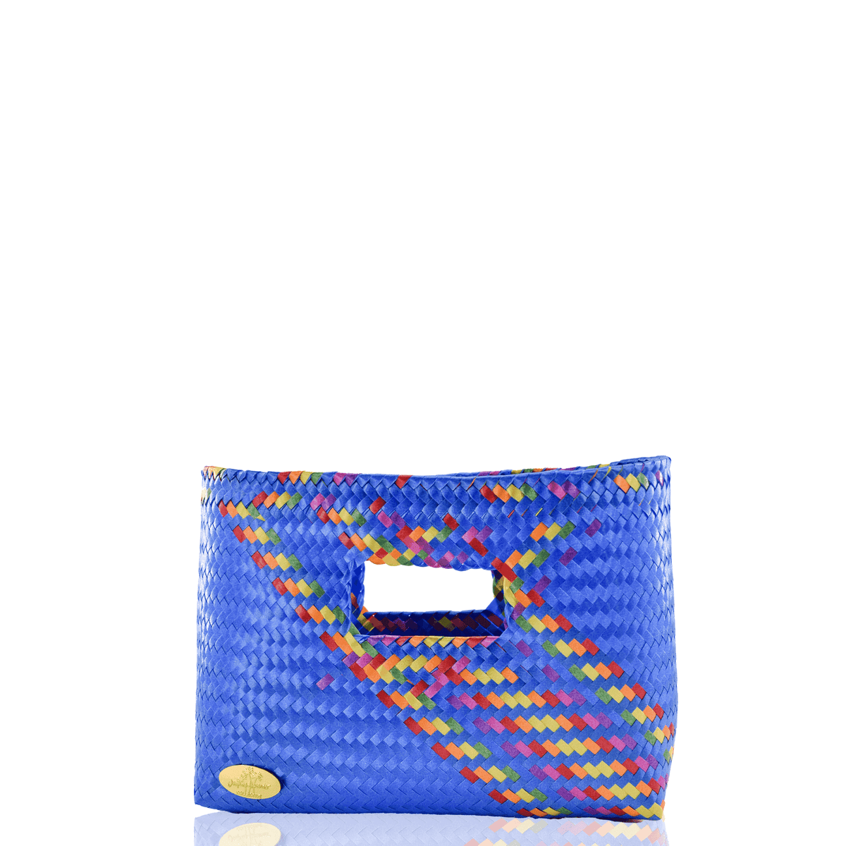Alison Woven Clutch in Splash of Rainbow - Josephine Alexander Collective