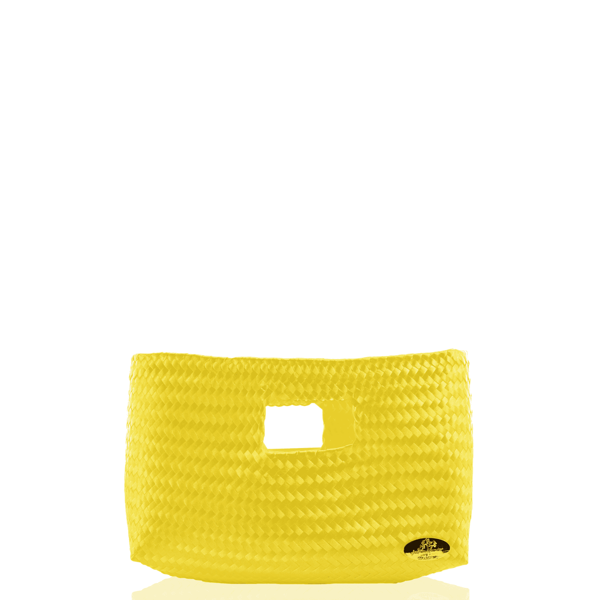 Alison Woven Clutch in Yellow - Josephine Alexander Collective