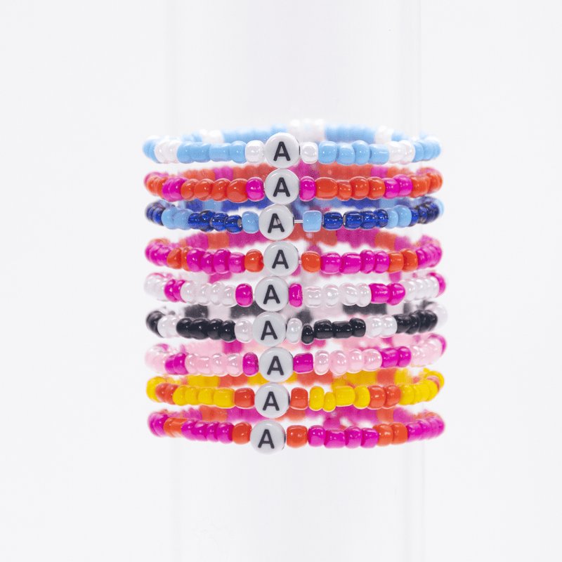 Initial Beaded Bracelet - A - Josephine Alexander Collective