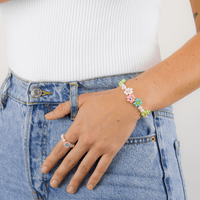 Daisy Fields Bracelet with Pearls - Josephine Alexander Collective