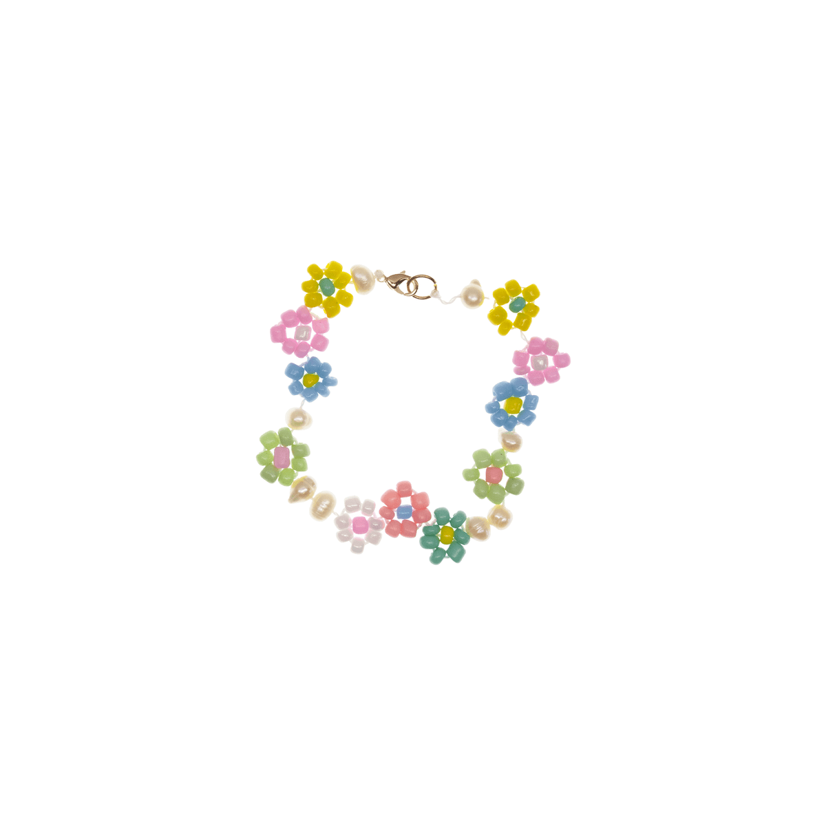 Daisy Fields Bracelet with Pearls - Josephine Alexander Collective