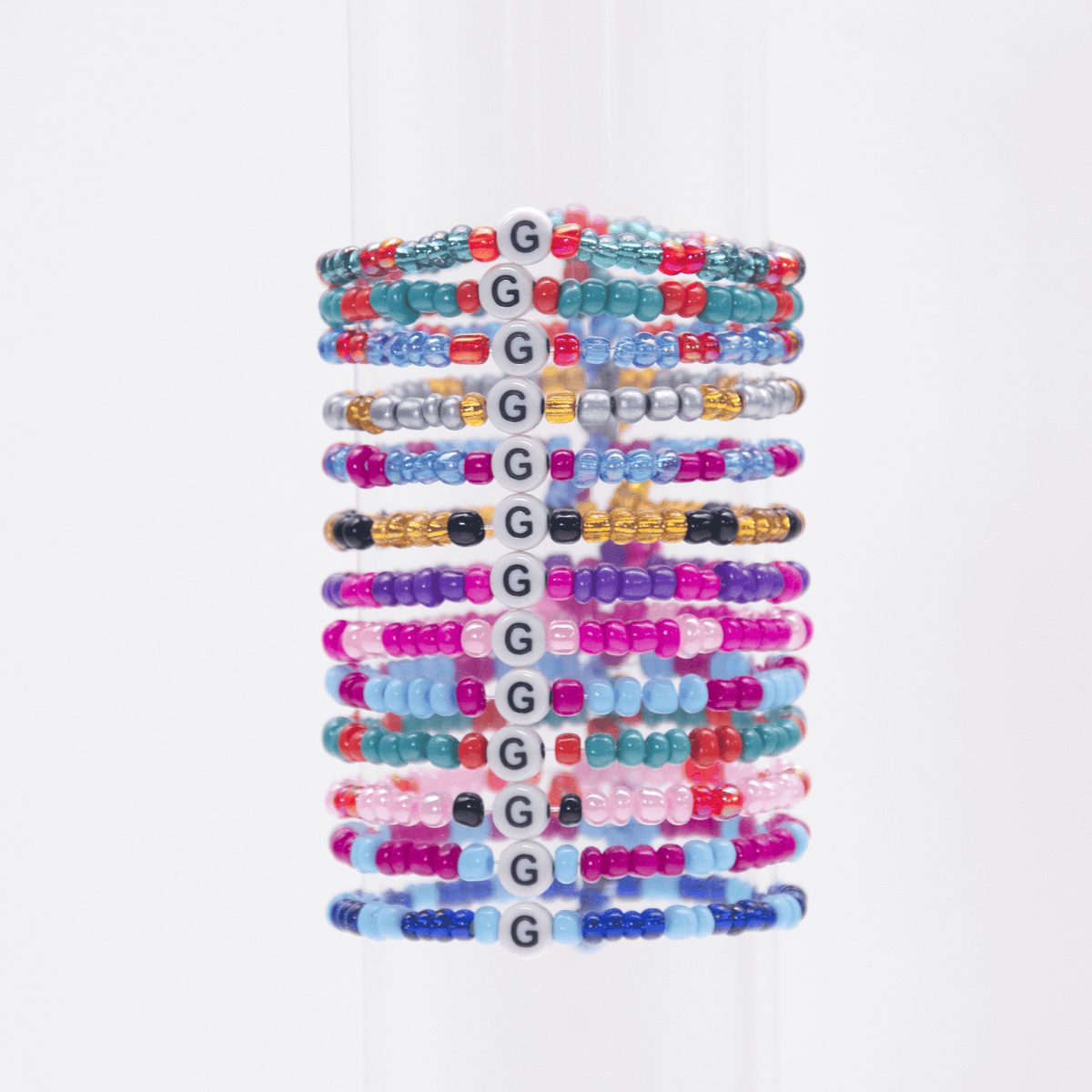 Initial Beaded Bracelet - G - Josephine Alexander Collective