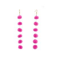Pom Drop Earrings - Josephine Alexander Collective