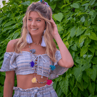 Rainbow Tassel Necklace - Josephine Alexander Collective