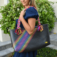 The Nicky Bag in Splash of Rainbow - Josephine Alexander Collective