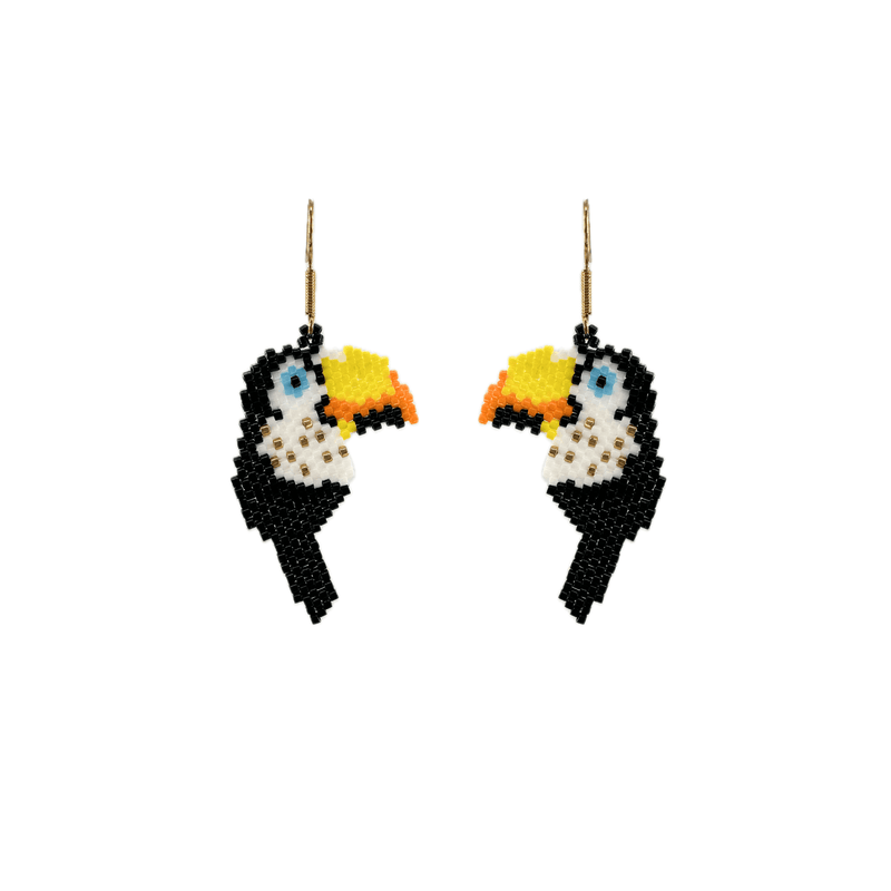 Toucan Beaded Earrings - Josephine Alexander Collective