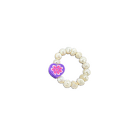 Charm Ring - Pearl &  Heart - Josephine Alexander Collective