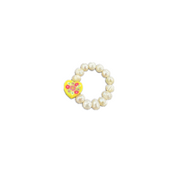 Charm Ring - Pearl &  Heart - Josephine Alexander Collective