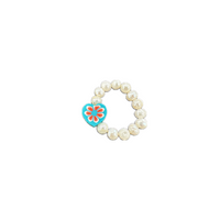 Charm Ring - Pearl &  Heart - Josephine Alexander Collective