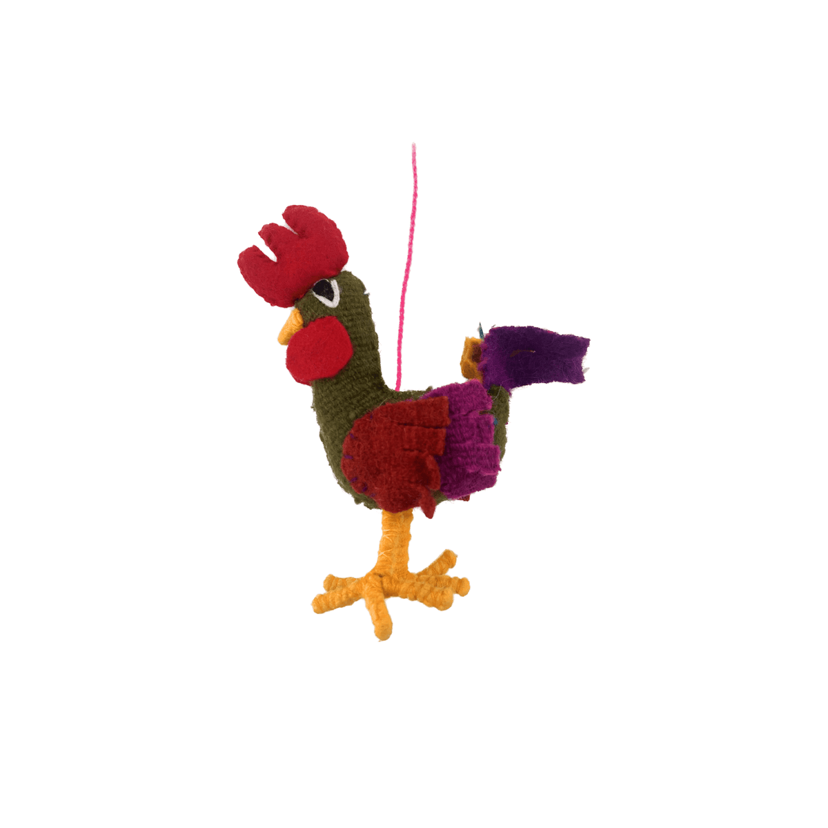 Animal Pom- Rooster - Josephine Alexander Collective