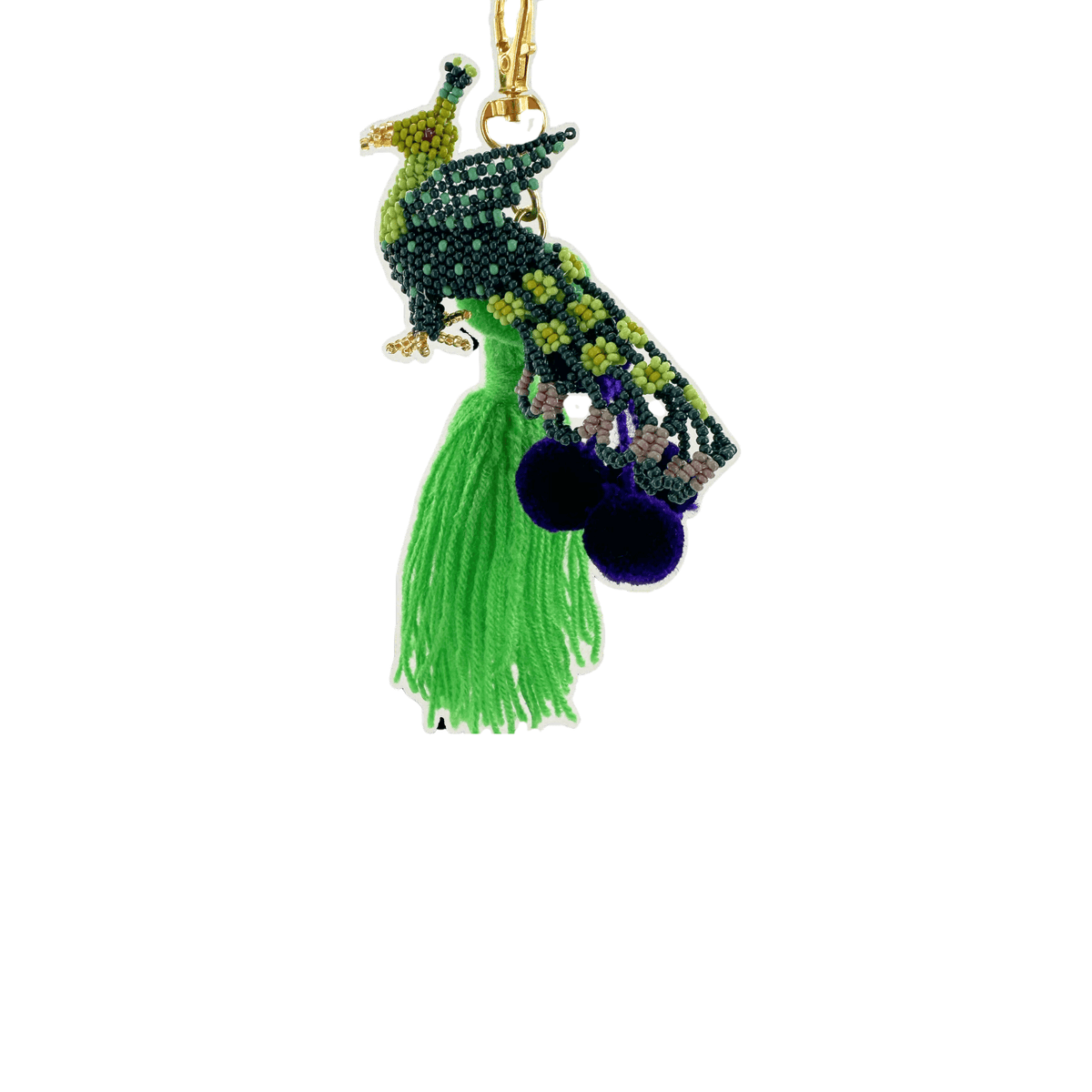 Peacock Flair Charm - Josephine Alexander Collective