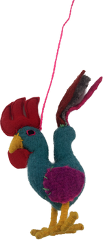 Animal Pom- Rooster - Josephine Alexander Collective