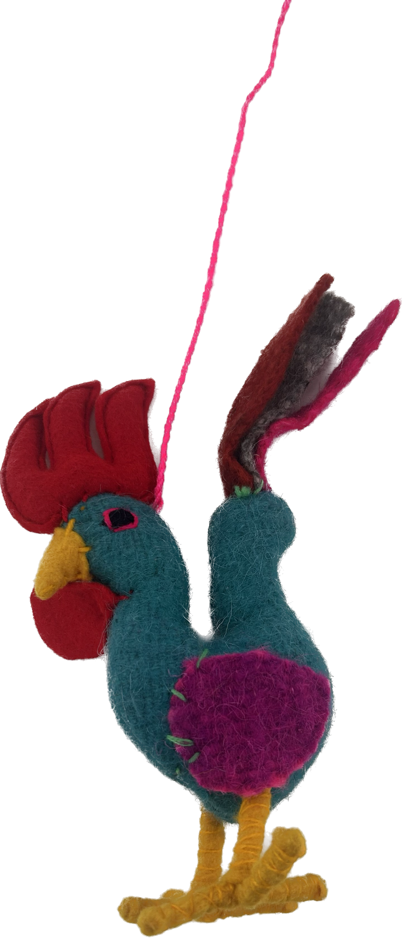 Animal Pom- Rooster - Josephine Alexander Collective