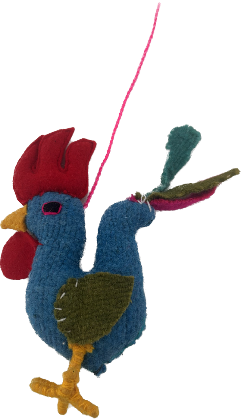 Animal Pom- Rooster - Josephine Alexander Collective
