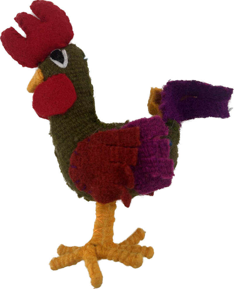 Animal Pom- Rooster - Josephine Alexander Collective
