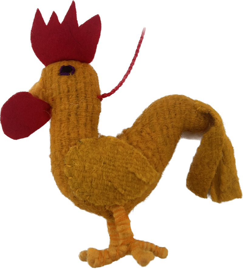 Animal Pom- Rooster - Josephine Alexander Collective