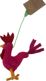 Animal Pom- Rooster - Josephine Alexander Collective