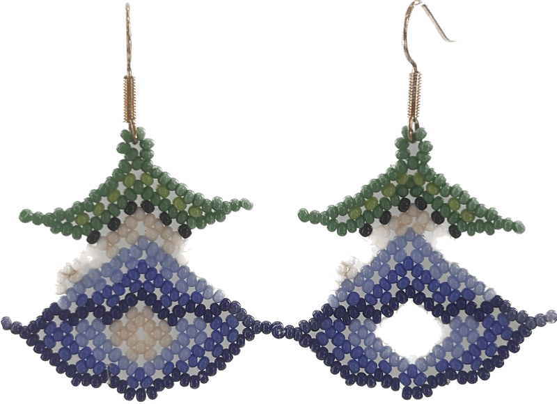 Amazon Earrings in Blue - Josephine Alexander Collective