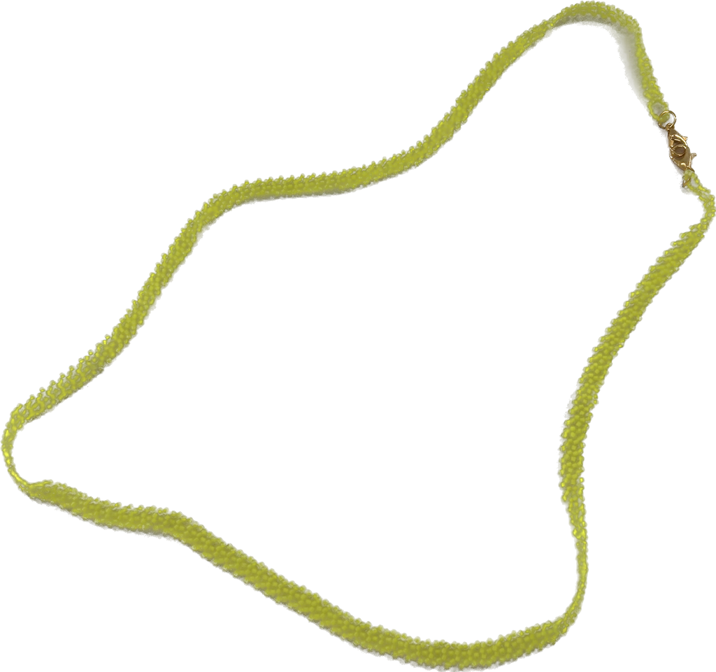 Beaded Body Chain - Neon Yellow - Josephine Alexander Collective