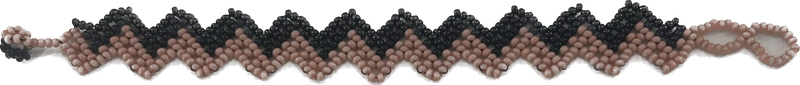 Holly Bracelet in Black and Peach - Josephine Alexander Collective