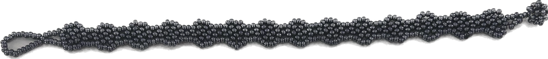 Flower Chain Bracelet in  Iridescent Gray - Josephine Alexander Collective